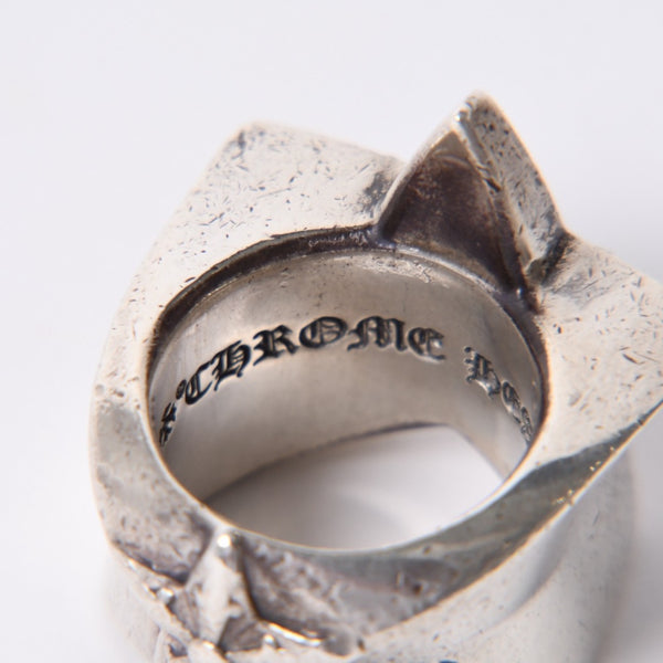 CHROME HEARTS STR LRG Large Sterling Ring Weight Approx. 60.0g Size 24 2011/.925 Stamp Good Condition Used 4a001403