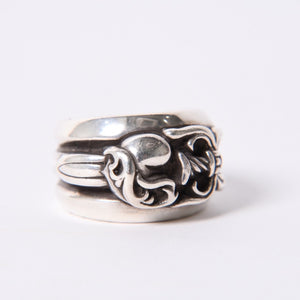 CHROME HEARTS Chrome Hearts Dagger Heart Ring Accessory Silver 925 33.3g Size 22 Good Condition Used 4a001404