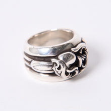 画像をギャラリービューアに読み込む, CHROME HEARTS クロムハーツ ダガーハート リング 指輪 アクセサリー シルバー925 33.3g サイズ22号 美品 中古 4a001404