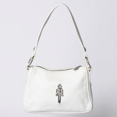 CHROME HEARTS クロムハーツ CHICKEN NUGGET BAG チキンナゲット ワンショルダーバッグ ダガー装飾 CHプラス レザー 美品 中古 4a001407