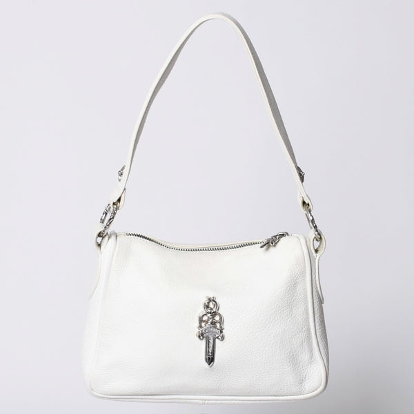 CHROME HEARTS クロムハーツ CHICKEN NUGGET BAG チキンナゲット ワンショルダーバッグ ダガー装飾 CHプラス レザー 美品 中古 4a001407