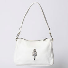 画像をギャラリービューアに読み込む, CHROME HEARTS クロムハーツ CHICKEN NUGGET BAG チキンナゲット ワンショルダーバッグ ダガー装飾 CHプラス レザー 美品 中古 4a001407