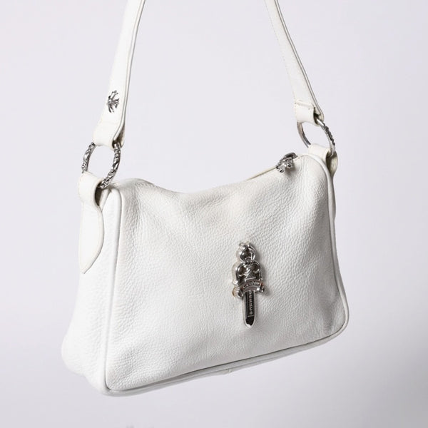 CHROME HEARTS クロムハーツ CHICKEN NUGGET BAG チキンナゲット ワンショルダーバッグ ダガー装飾 CHプラス レザー 美品 中古 4a001407
