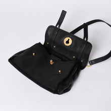 画像をギャラリービューアに読み込む, 極美品 YVES SAINT LAURENT イヴ サンローラン ミューズトゥ 2WAY ハンドバッグ ブラック レオパード レザー ハラコ ゴールド金具 中古 4a001104