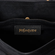 画像をギャラリービューアに読み込む, 極美品 YVES SAINT LAURENT イヴ サンローラン ミューズトゥ 2WAY ハンドバッグ ブラック レオパード レザー ハラコ ゴールド金具 中古 4a001104