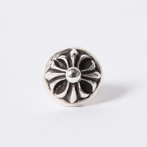 CHROME HEARTS Cross Ball Stud Earrings Silver Silver 925 Accessory 1.7g Accessory Good Condition Used 4a001482
