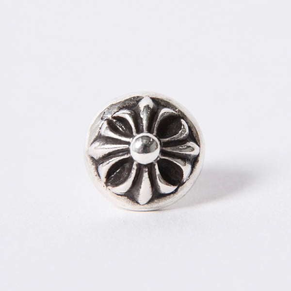 CHROME HEARTS Cross Ball Stud Earrings Silver Silver 925 Accessory 1.7g Accessory Good Condition Used 4a001482