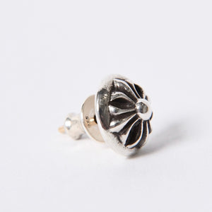 CHROME HEARTS Cross Ball Stud Earrings Silver Silver 925 Accessory 1.7g Accessory Good Condition Used 4a001482