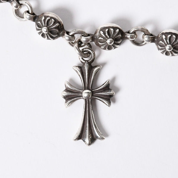 Very good condition CHROME HEARTS Cross ball bracelet with charm CH cross 12 pieces Weight approx. 54.4g Silver 925 Used 4a001486
