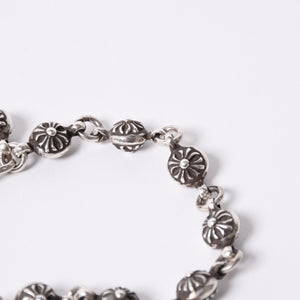 Very good condition CHROME HEARTS Cross ball bracelet with charm CH cross 12 pieces Weight approx. 54.4g Silver 925 Used 4a001486