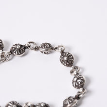 画像をギャラリービューアに読み込む, 極美品 CHROME HEARTS クロムハーツ クロスボール ブレスレット チャーム付き CHクロス 12コマ 重量約54.4g シルバー925 中古 4a001486