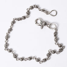 画像をギャラリービューアに読み込む, CHROME HEARTS クロムハーツ 2BALL LONG-S クロスボール ウォレットチェーン #2 1クリップ ロング 重量約181.6g 22ボール 美品 中古 4a001485