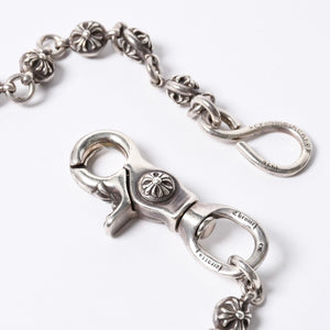 CHROME HEARTS 2BALL LONG-S Cross Ball Wallet Chain #2 1 Clip Long Weight Approx. 181.6g 22 Balls Good Condition Used 4a001485