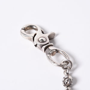 CHROME HEARTS 2BALL LONG-S Cross Ball Wallet Chain #2 1 Clip Long Weight Approx. 181.6g 22 Balls Good Condition Used 4a001485