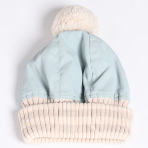 CHANEL CHANEL Sports Line Coco Mark Knit Hat Jenny's Favorite Light Blue Size M Good Condition Used 4a001350