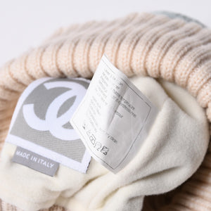 CHANEL CHANEL Sports Line Coco Mark Knit Hat Jenny's Favorite Light Blue Size M Good Condition Used 4a001350