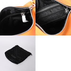 新品未使用 CHROME HEARTS クロムハーツ レザー チキンナゲット ワンショルダーバッグ オレンジ シルバー金具 中古 4a001409