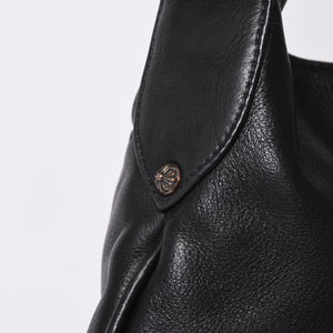 CHROME HEARTS クロムハーツ グーチバッグ フィリグリークロス スモール ワンショルダーバッグ シルバー 925 レザー 美品 中古 4a001373