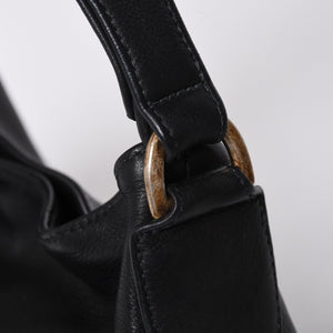 CHROME HEARTS クロムハーツ グーチバッグ フィリグリークロス スモール ワンショルダーバッグ シルバー 925 レザー 美品 中古 4a001373