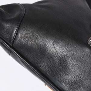 CHROME HEARTS クロムハーツ グーチバッグ フィリグリークロス スモール ワンショルダーバッグ シルバー 925 レザー 美品 中古 4a001373