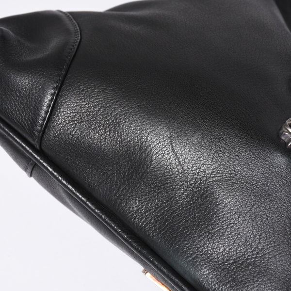 CHROME HEARTS クロムハーツ グーチバッグ フィリグリークロス スモール ワンショルダーバッグ シルバー 925 レザー 美品 中古 4a001373