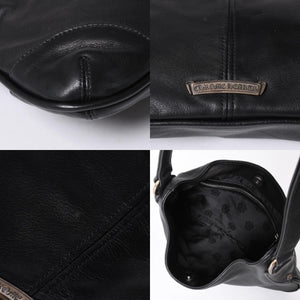 CHROME HEARTS クロムハーツ グーチバッグ フィリグリークロス スモール ワンショルダーバッグ シルバー 925 レザー 美品 中古 4a001373