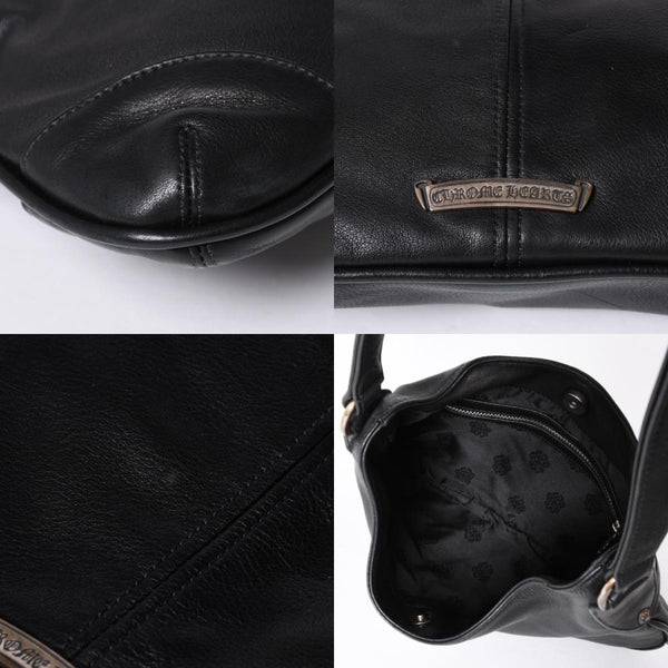 CHROME HEARTS クロムハーツ グーチバッグ フィリグリークロス スモール ワンショルダーバッグ シルバー 925 レザー 美品 中古 4a001373