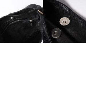 CHROME HEARTS クロムハーツ グーチバッグ フィリグリークロス スモール ワンショルダーバッグ シルバー 925 レザー 美品 中古 4a001373