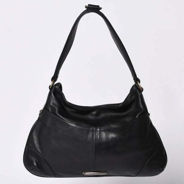 CHROME HEARTS クロムハーツ グーチバッグ フィリグリークロス スモール ワンショルダーバッグ シルバー 925 レザー 美品 中古 4a001373