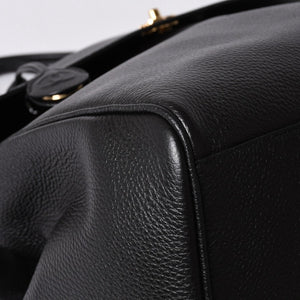 Like new CHANEL 26SS Large Shopping Bag Tote Bag AS6289 Random Number Coco Mark Calfskin Black Used 4a001414