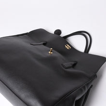 画像をギャラリービューアに読み込む, 新品同様 CHANEL シャネル 26SS ラージ ショッピングバッグ トートバッグ AS6289 ランダム番台 ココマーク カーフスキン ブラック 中古 4a001414