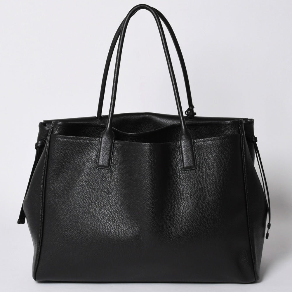 新品同様 CHANEL シャネル 26SS ラージ ショッピングバッグ トートバッグ AS6289 ランダム番台 ココマーク カーフスキン ブラック 中古 4a001414