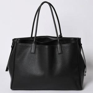 Like new CHANEL 26SS Large Shopping Bag Tote Bag AS6289 Random Number Coco Mark Calfskin Black Used 4a001414