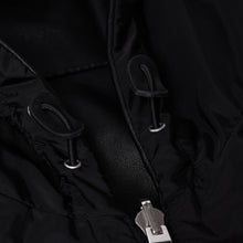 画像をギャラリービューアに読み込む, 極美品 PRADA プラダ レザージャケット コートリバーシブル APE1 2024 555 ラム革 ナイロン ブラック シルバー金具 サイズ48 中古 4a001046