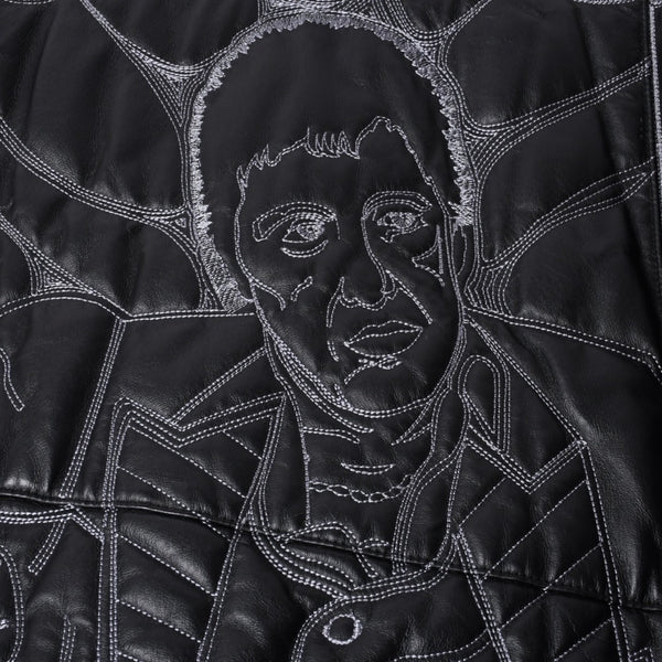 IT’S MY BY J. PARK イッツマイ バイ ジェイパーク レザージャケット 94657 ブラック SCARFACE 刺繍 美品 中古 4a001040