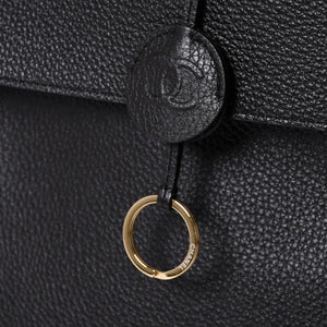 Like new CHANEL 26SS Large Shopping Bag Tote Bag AS6289 Random Number Coco Mark Calfskin Black Used 4a001414