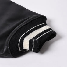 画像をギャラリービューアに読み込む, RocaweaR ロカウェア レザージャケット Vintage Black Rocawear Spellout Leather Bomber Jacket Black ブラック 2XLサイズ 良品 中古 4a001370