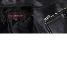 画像をギャラリービューアに読み込む, RocaweaR ロカウェア レザージャケット Vintage Black Rocawear Spellout Leather Bomber Jacket Black ブラック 2XLサイズ 良品 中古 4a001370