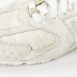 MIU MIU ミュウミュウ × NEW BALANCE ニューバランス スウェード メッシュ 5E165E ベージュ ホワイト 美品 中古 4a001416