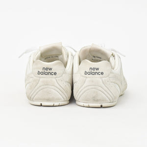 MIU MIU ミュウミュウ × NEW BALANCE ニューバランス スウェード メッシュ 5E165E ベージュ ホワイト 美品 中古 4a001416