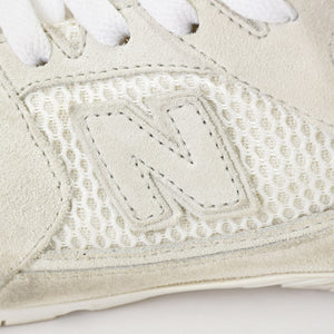 MIU MIU ミュウミュウ × NEW BALANCE ニューバランス スウェード メッシュ 5E165E ベージュ ホワイト 美品 中古 4a001416