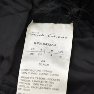 RICK OWENS BAUHAUS CARGO PANTS Bauhaus Cargo Pants Black Black Good Condition Used 4a001418