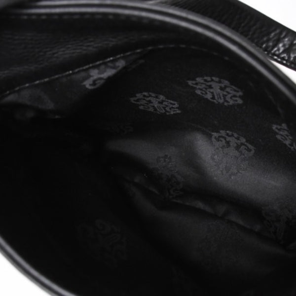 極美品 CHROME HEARTS クロムハーツ DAGGER DRACULA BAG ダガー ドラキュラ ハンドバッグ ダガー装飾 ブラック シルバー925 中古 4a001361