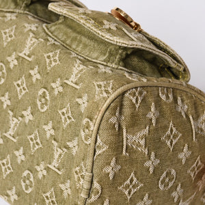 Very Good Condition LOUIS VUITTON Handbag Denim Neo Speedy M95215 Monogram Denim Khaki Gold Hardware Used 4a001422