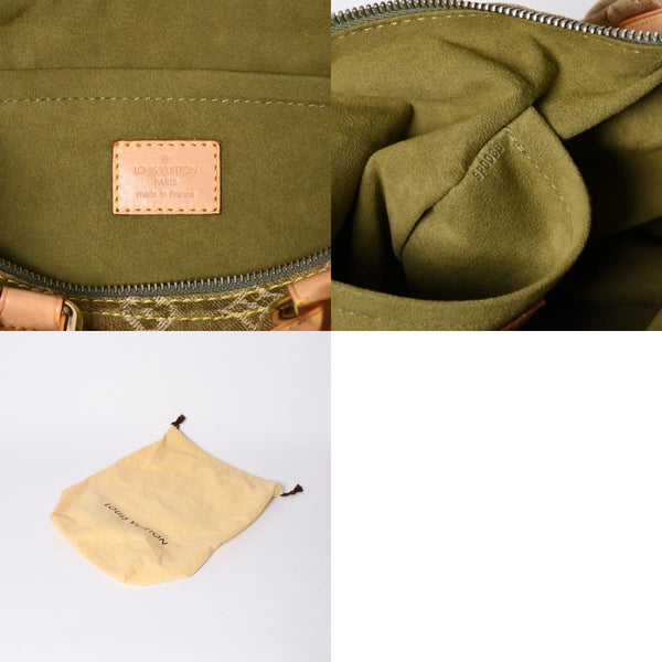 Very Good Condition LOUIS VUITTON Handbag Denim Neo Speedy M95215 Monogram Denim Khaki Gold Hardware Used 4a001422