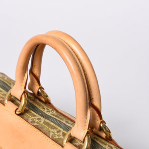 Very Good Condition LOUIS VUITTON Handbag Denim Neo Speedy M95215 Monogram Denim Khaki Gold Hardware Used 4a001422