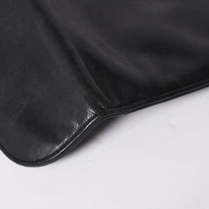 CHROME HEARTS Leather clutch bag Second bag Old model CH cross decoration Dagger Silver 925 Good condition Used 4a001362