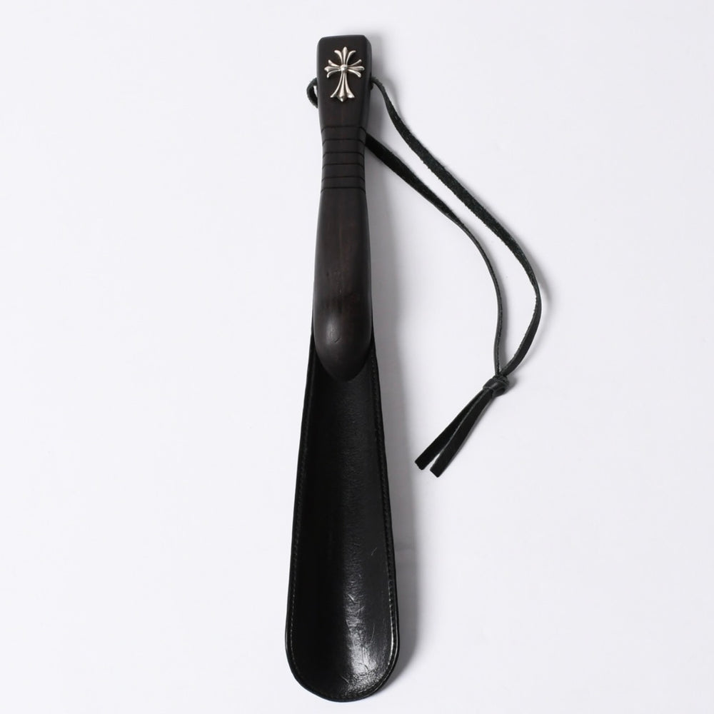 Very good condition CHROME HEARTS SHOE HORN Shoehorn CH Cross Cross Ball Ebony Wood Silver 925 Used 4a001346