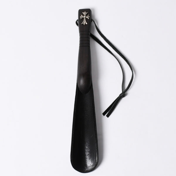 Very good condition CHROME HEARTS SHOE HORN Shoehorn CH Cross Cross Ball Ebony Wood Silver 925 Used 4a001346