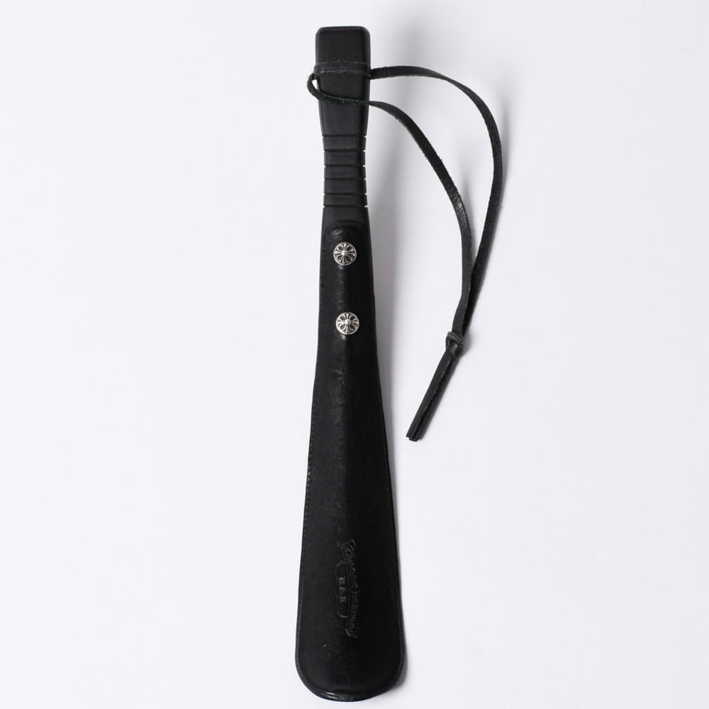 Very good condition CHROME HEARTS SHOE HORN Shoehorn CH Cross Cross Ball Ebony Wood Silver 925 Used 4a001346